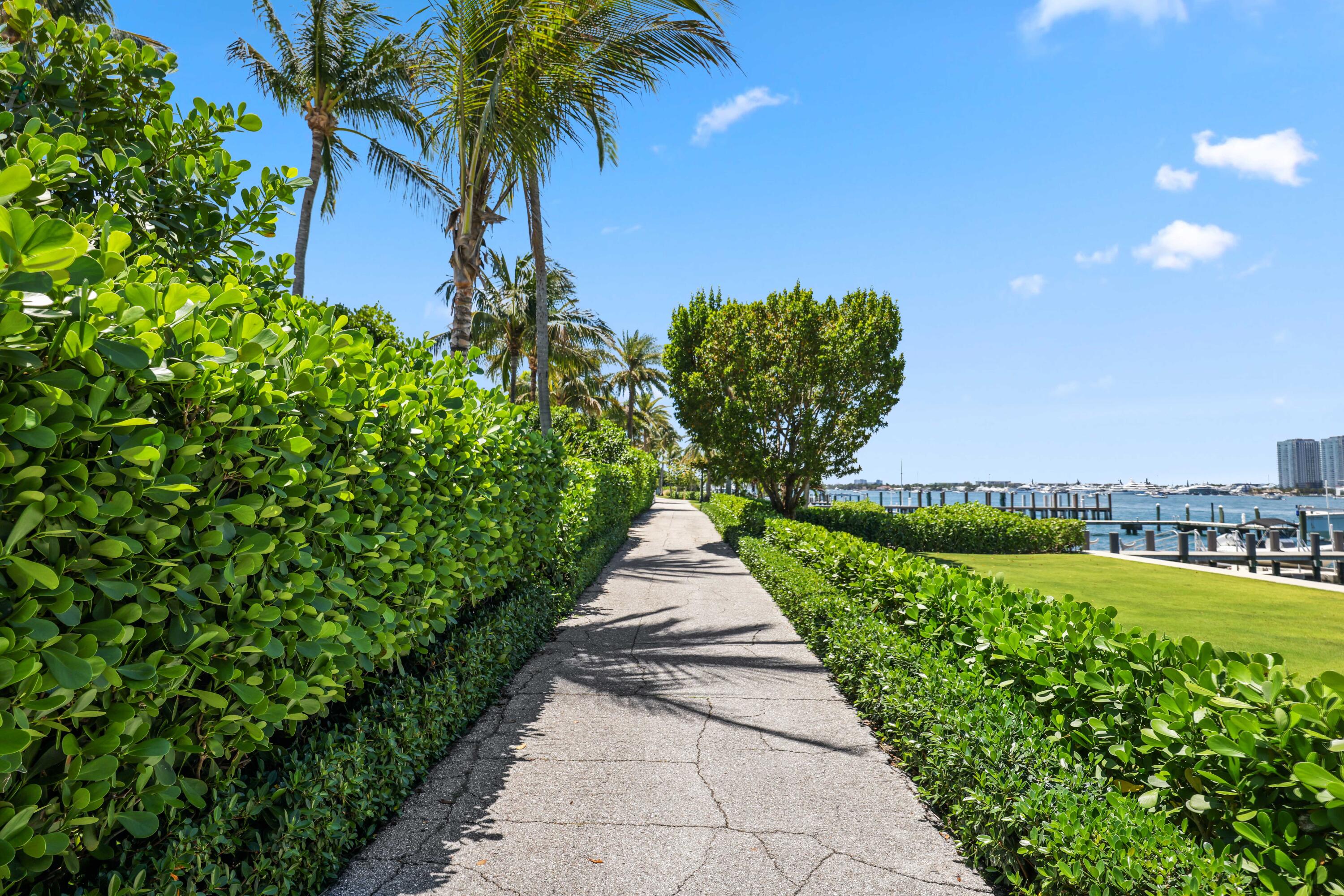 246 Merrain Road Palm Beach, FL 33480 - Photo 29 of 31 a view of a garden with a fountain