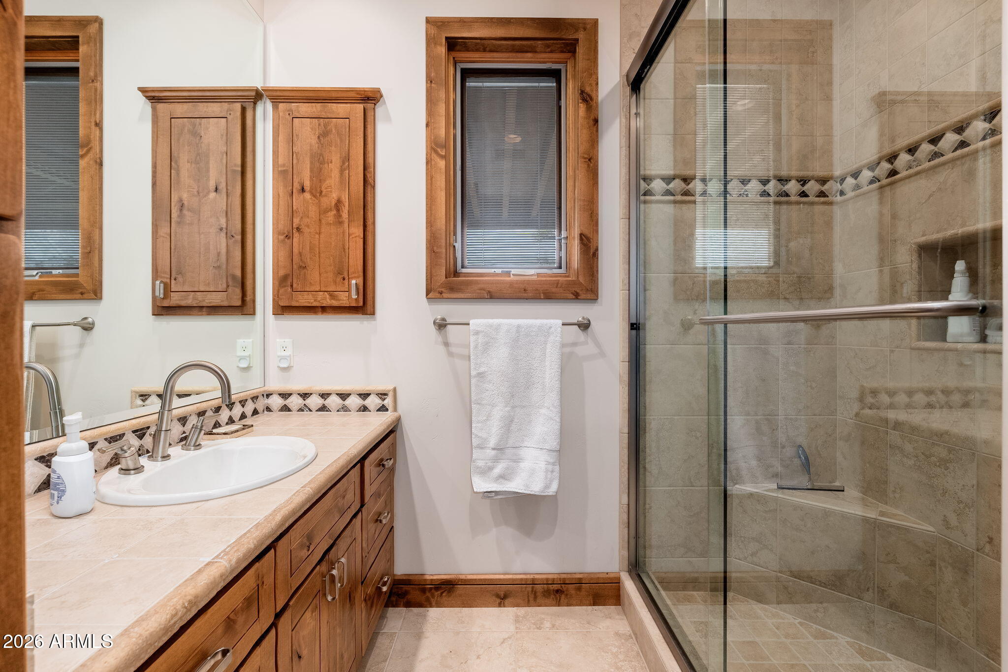 3000 East Thunder Point Payson, AZ 85541 - Photo 39 of 105 a bathroom with a sink and mirror