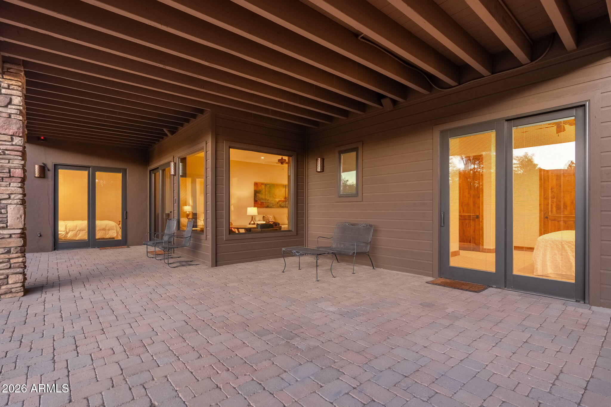 3000 East Thunder Point Payson, AZ 85541 - Photo 64 of 105 a view of an empty room with a window and brick walls