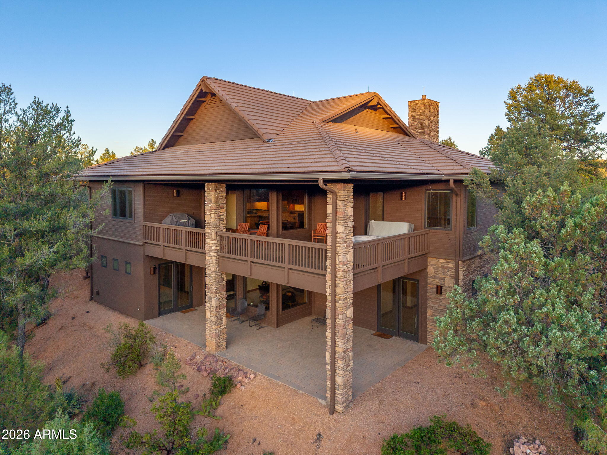 3000 East Thunder Point Payson, AZ 85541 - Photo 73 of 105 a front view of a house with yard and trees