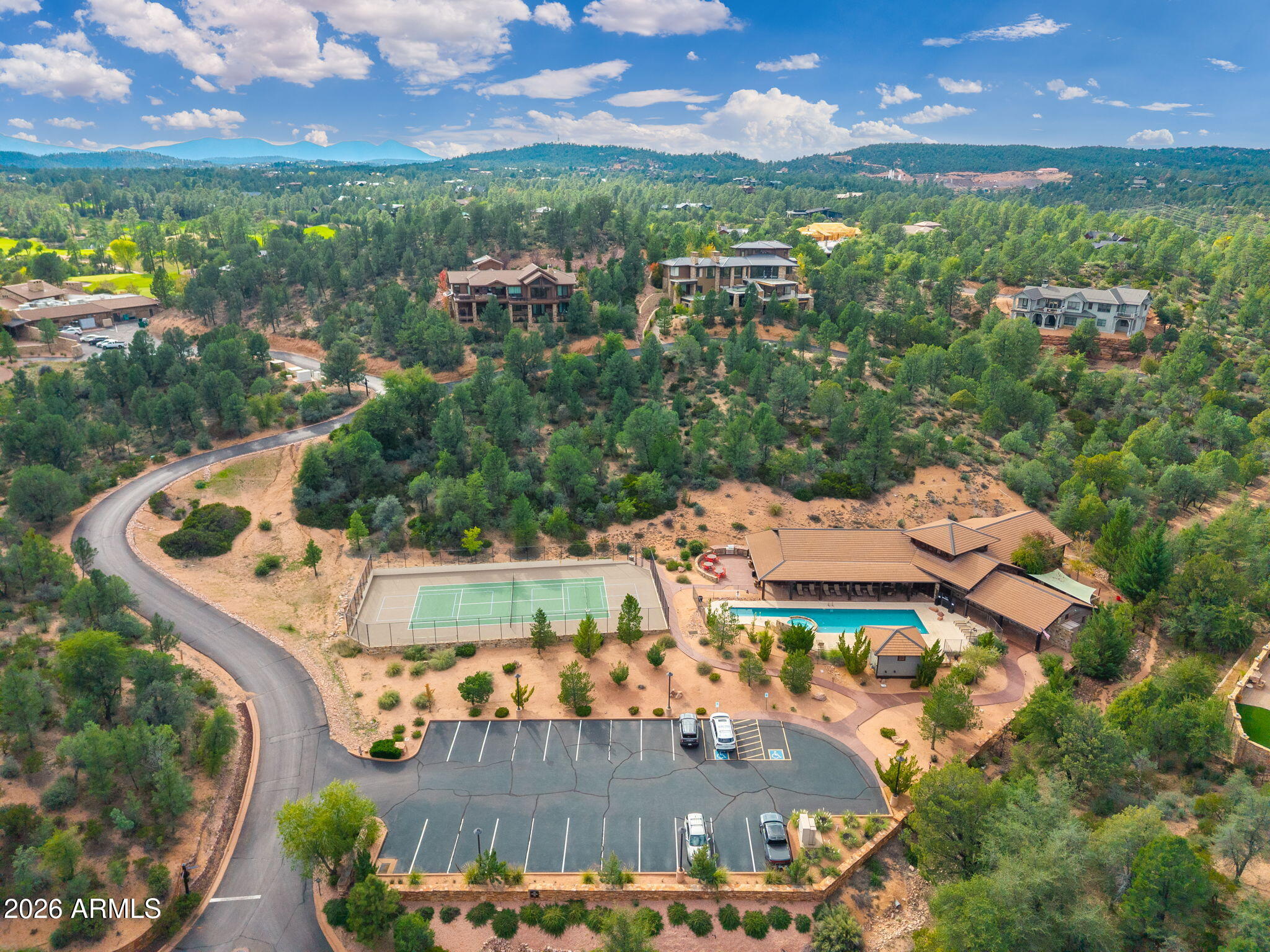 3000 East Thunder Point Payson, AZ 85541 - Photo 95 of 105 an aerial view of residential houses with outdoor space and swimming pool