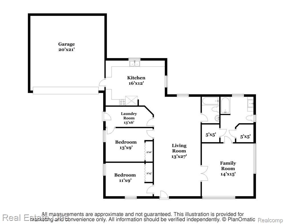1180 James R Street Howell, MI 48843 - Photo 22 of 22 Floorplan (Family room is Master suite)