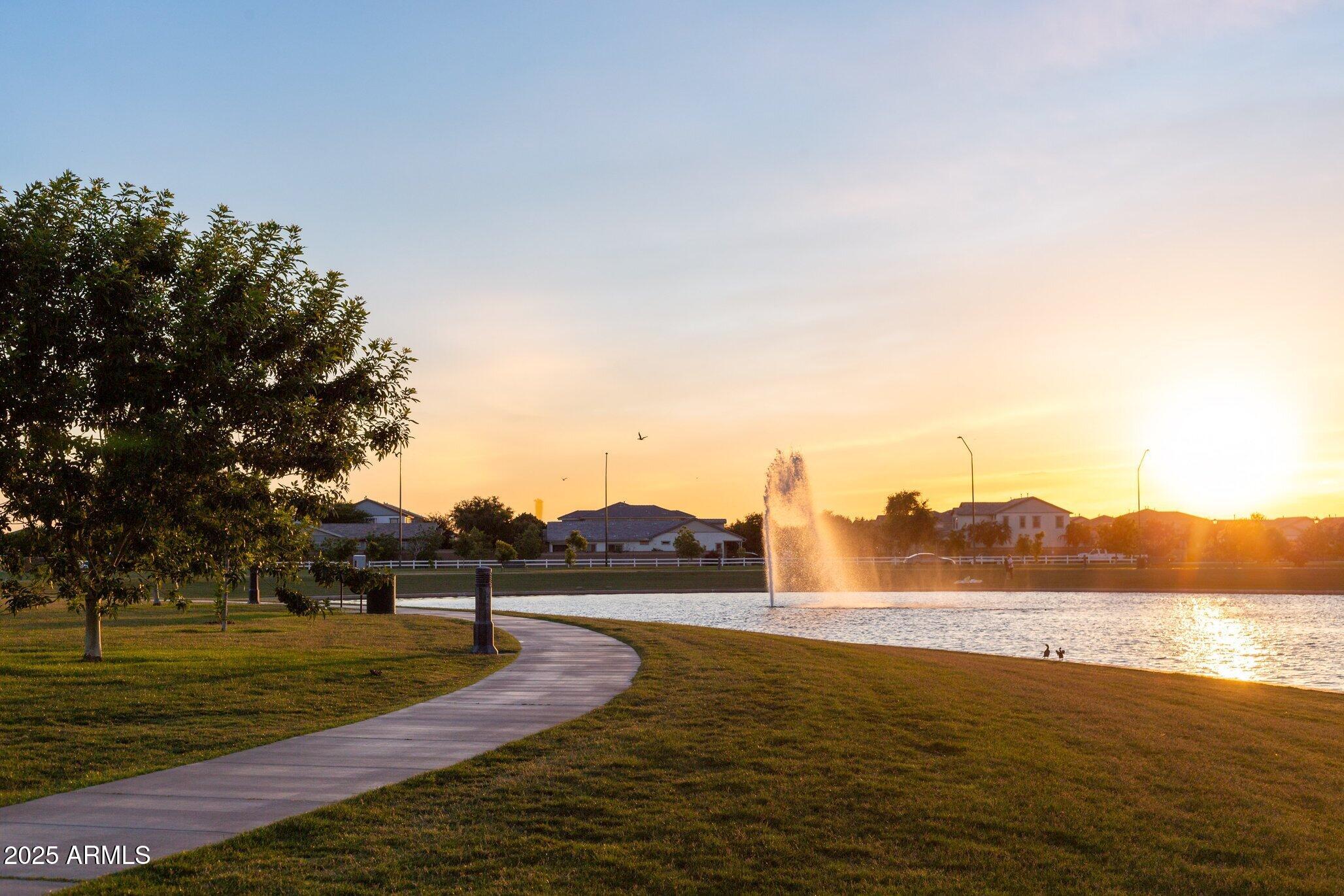 3437 East Appaloosa Road Gilbert, AZ 85296 - Photo 45 of 47 a view of lake with house
