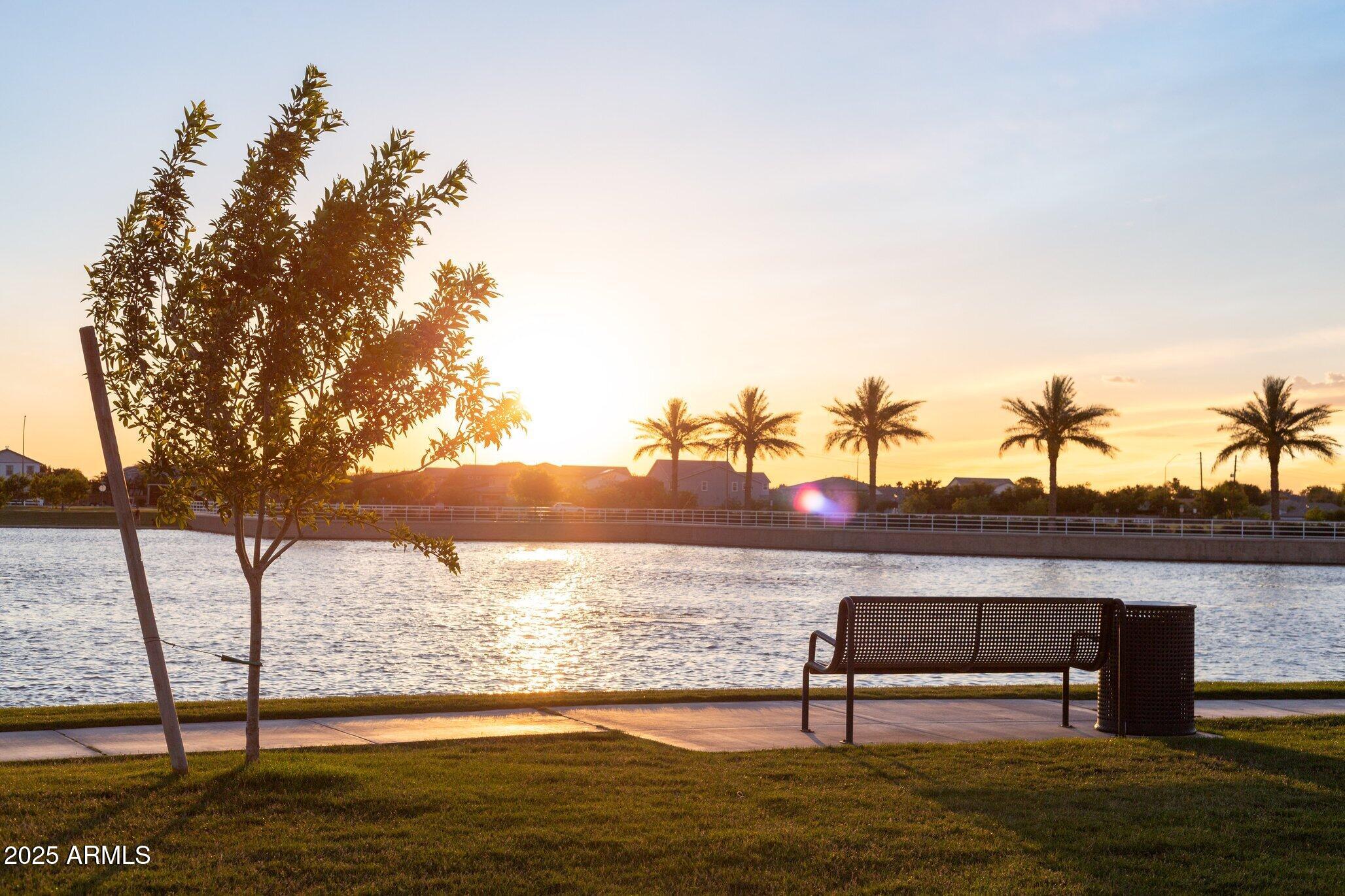 3437 East Appaloosa Road Gilbert, AZ 85296 - Photo 46 of 47 a view of a lake from a terrace