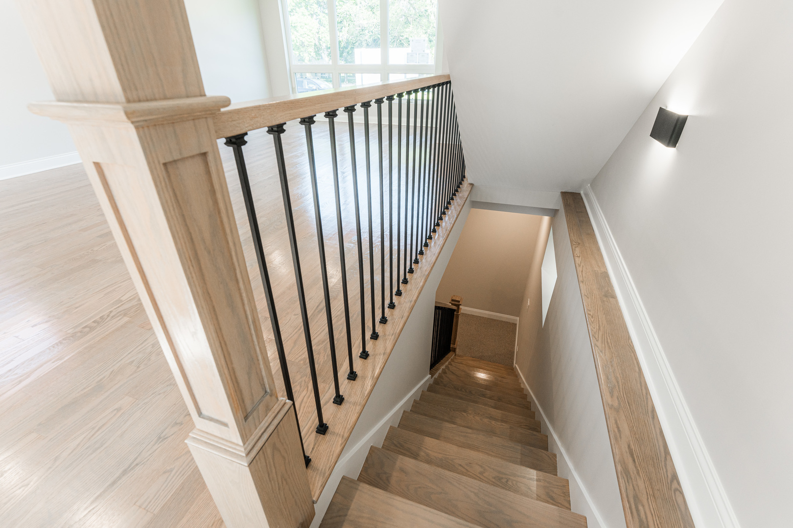 8121 W Forest Chicago, IL 60634 - Photo 28 of 44 a view of staircase with railing and white walls