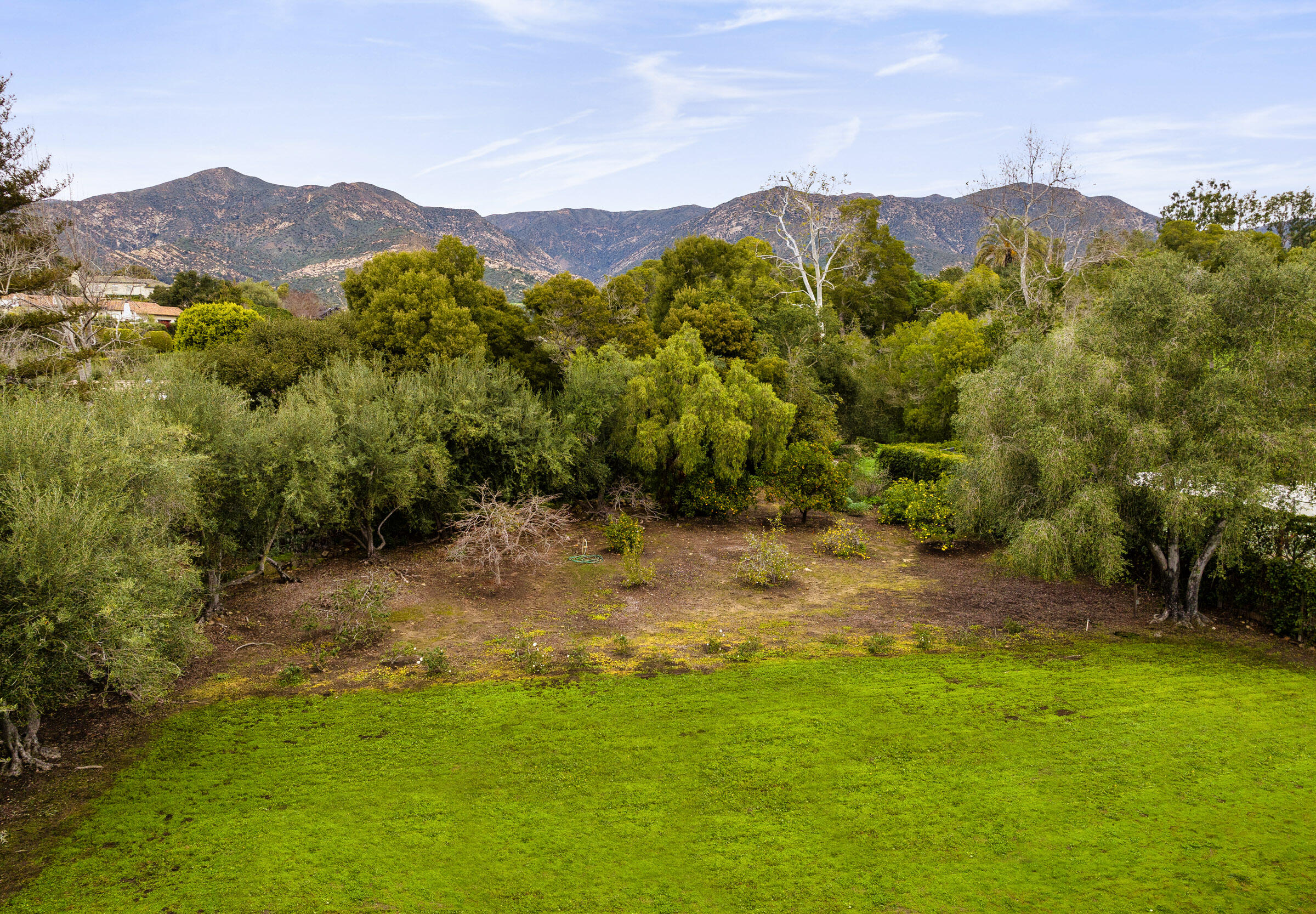 472 Santa Rosa Lane Montecito, CA 93108 - Photo 5 of 28 Backyard and Aerial Mountain View