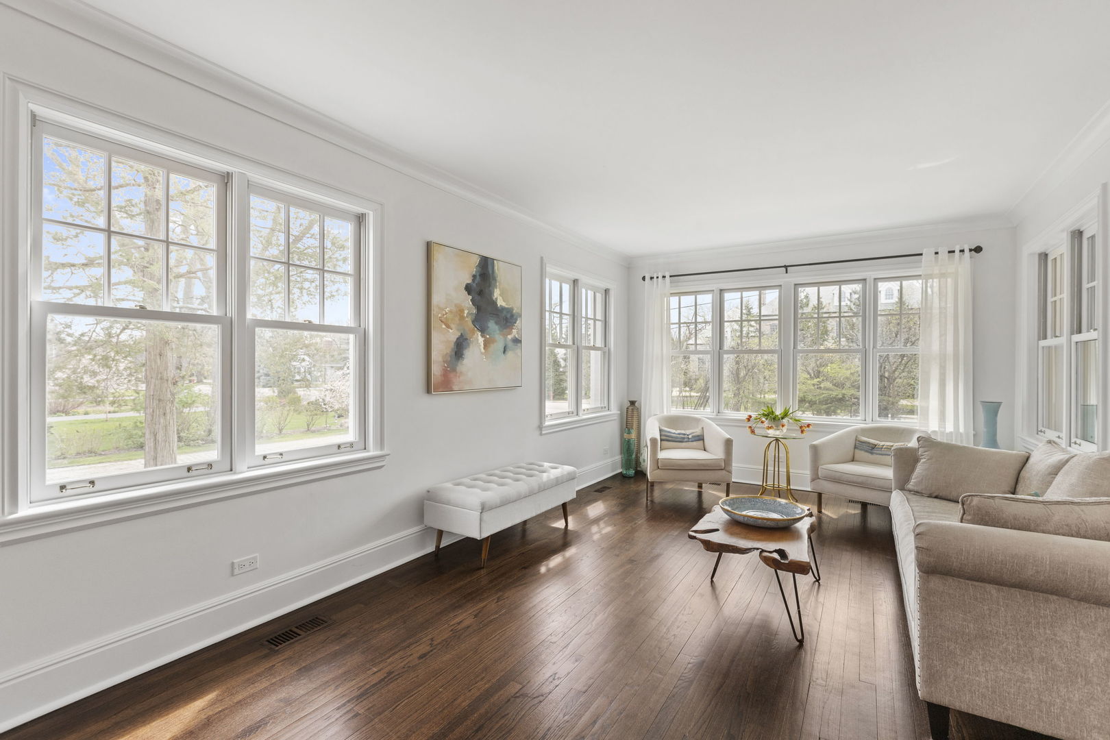 91 Wagner Road Northfield, IL 60093 - Photo 6 of 32 a living room with furniture and a large window