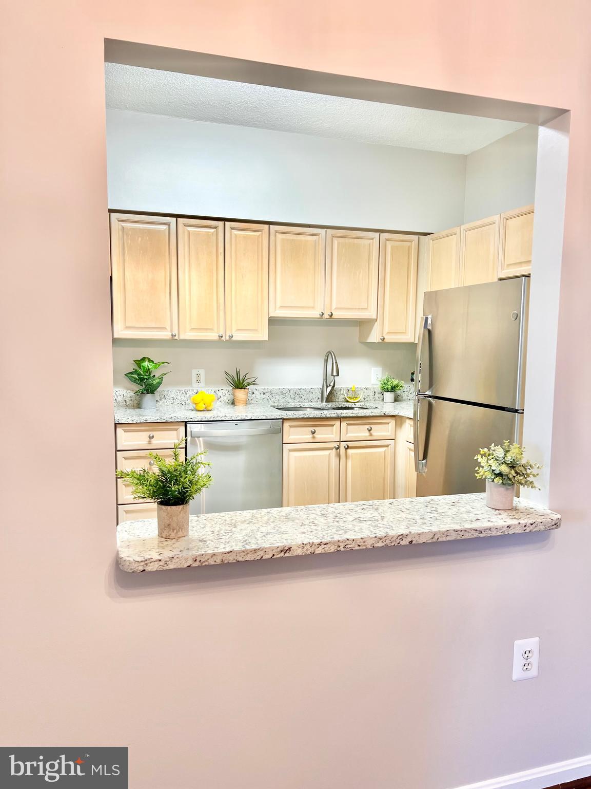 3200 North Leisure World Boulevard, Unit 314 Silver Spring, MD 20906 - Photo 17 of 42 a kitchen with stainless steel appliances granite countertop a sink and a refrigerator