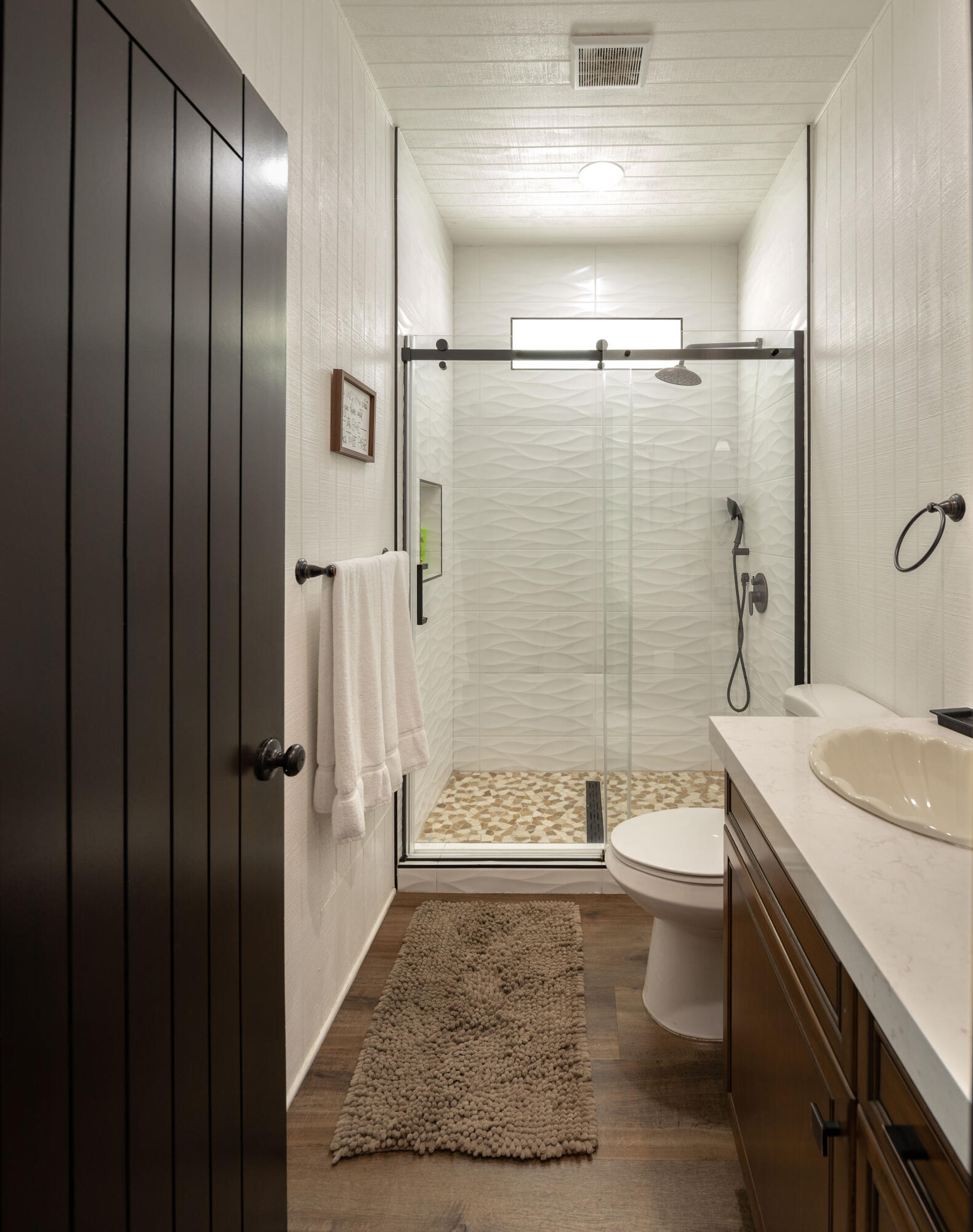 67195 Springcrest Drive Mountain Center, CA 92561 - Photo 56 of 67 a bathroom with a sink a toilet and shower