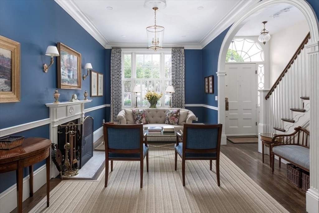 62 Chestnut Street Boston, MA 02108 - Photo 6 of 18 a living room with furniture and a wooden floor