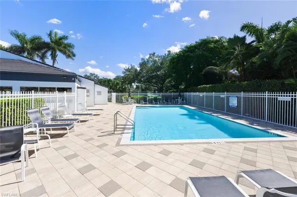 an outdoor space with patio