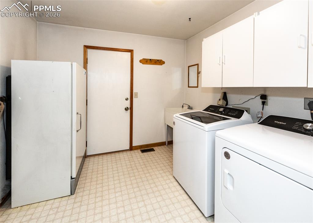 6185 Sayres Road Colorado Springs, CO 80927 - Photo 29 of 50 a utility room with closet dryer and washer