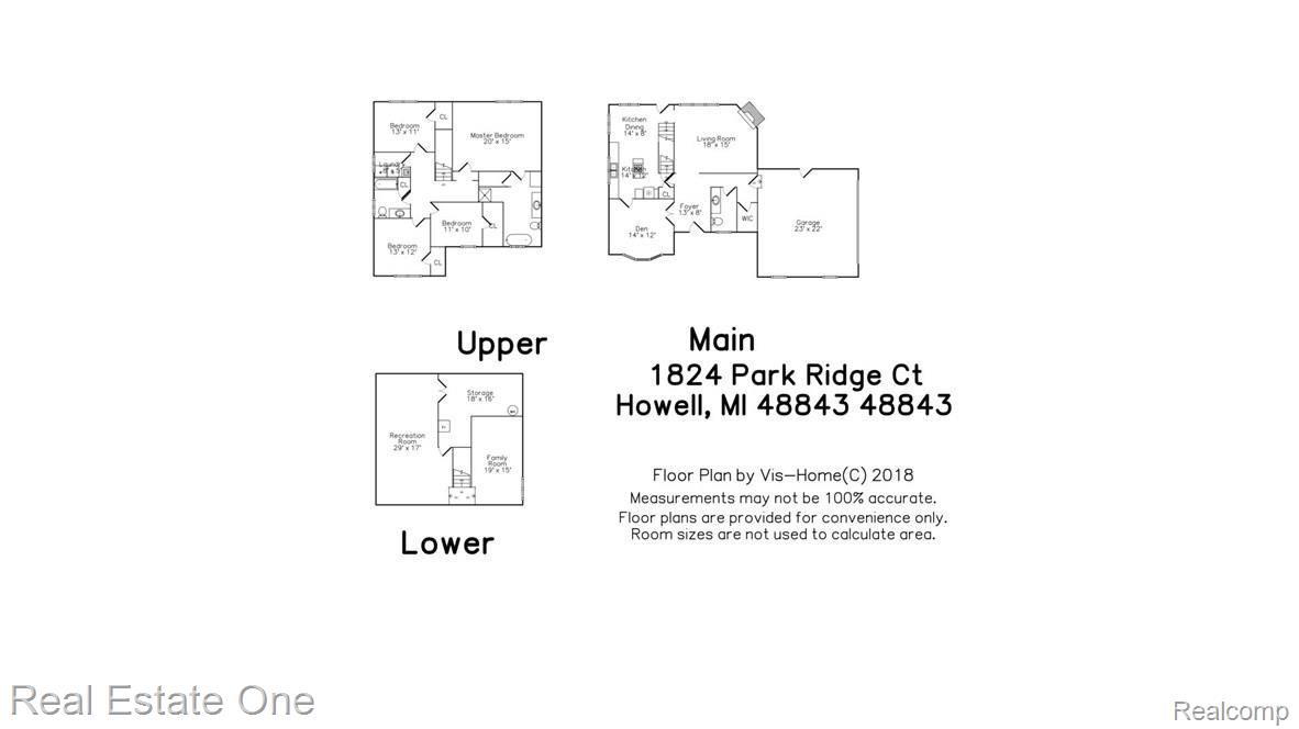 1824 Park Ridge Court Howell, MI 48843 - Photo 46 of 47 GREAT FLOOR PLAN!