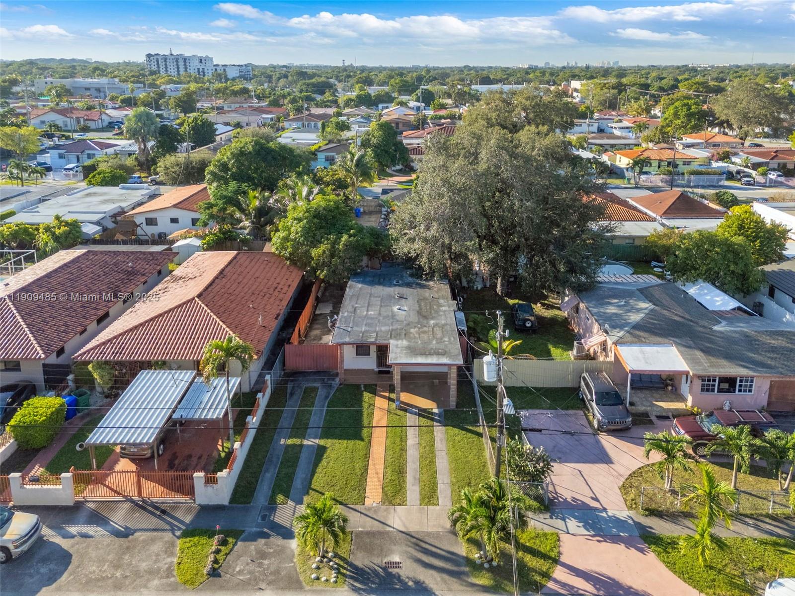 5834 Southwest 4th Street Miami, FL 33144 - Photo 25 of 33 an aerial view of a house with a ocean view