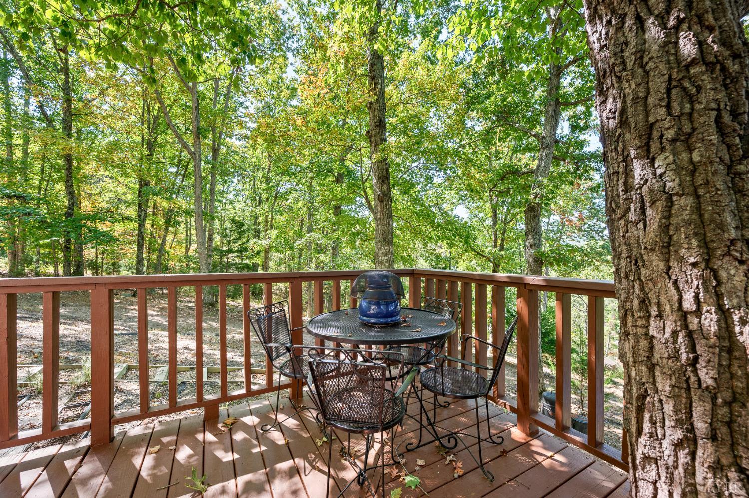 1451 Trellis Ridge Drive Lynch Station, VA 24571 - Photo 35 of 42 a view of a balcony with table and chairs