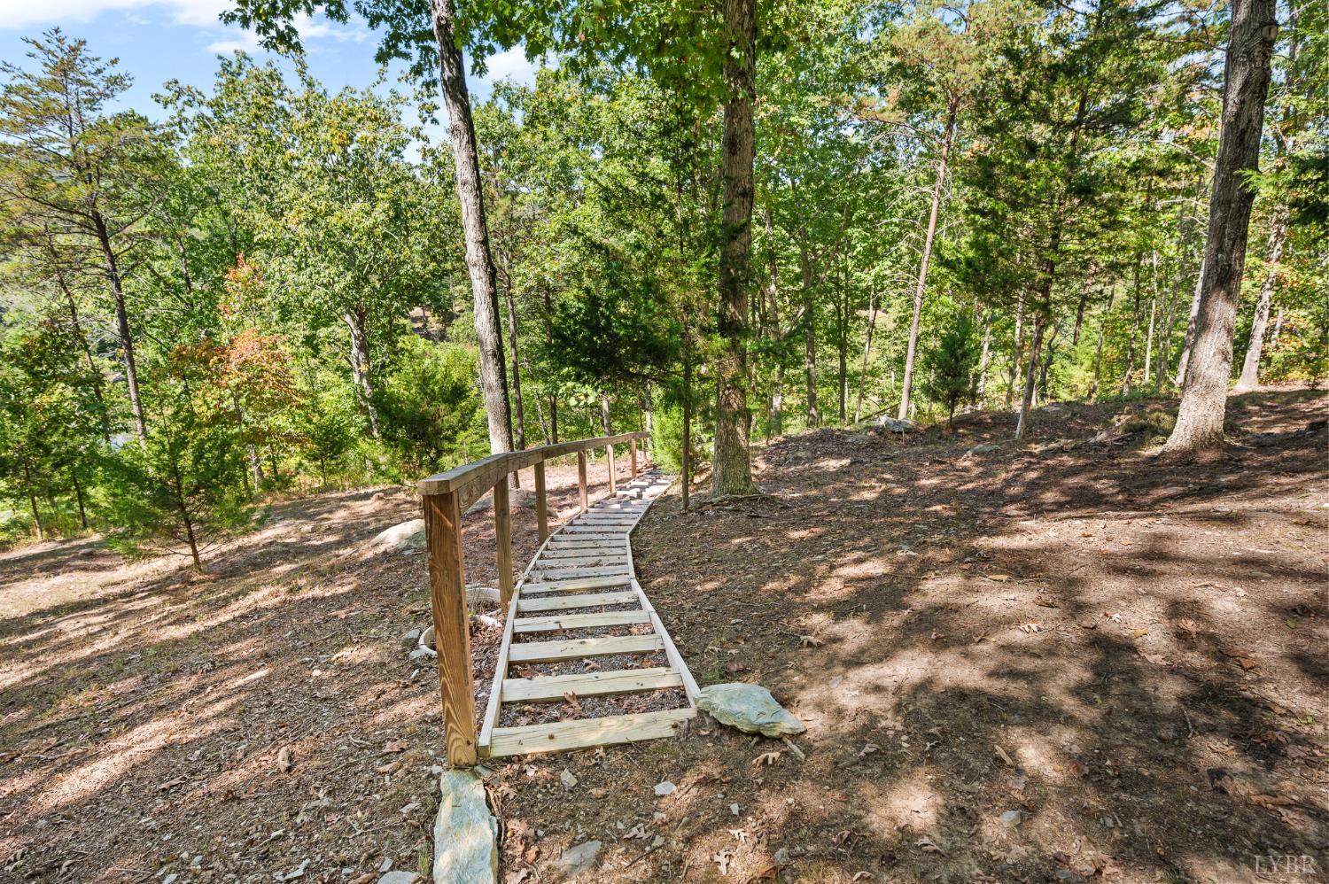 1451 Trellis Ridge Drive Lynch Station, VA 24571 - Photo 39 of 42 a view of a yard with wooden stairs