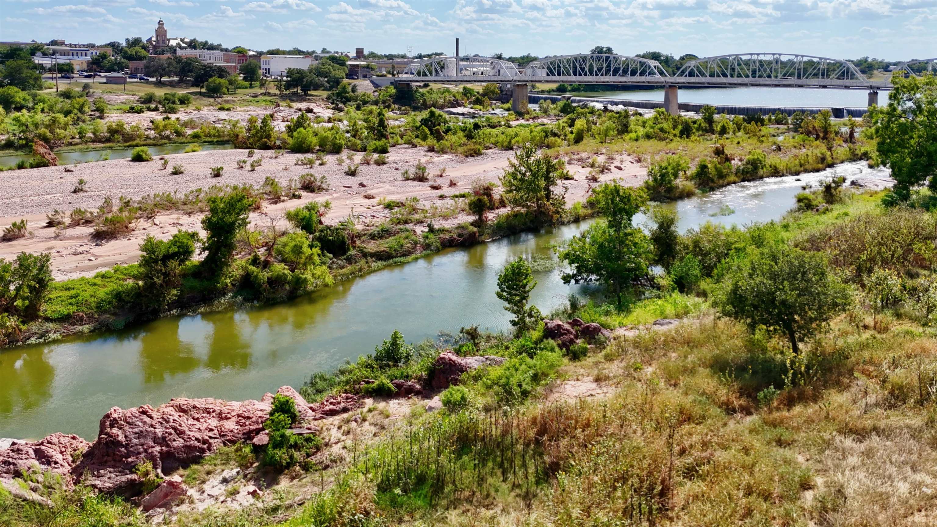 2 Walden Way Llano, TX 78643 - Photo 2 of 33 an aerial view of a houses with a lake view