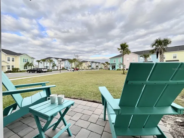 a variety of fruits and vegetables with city view