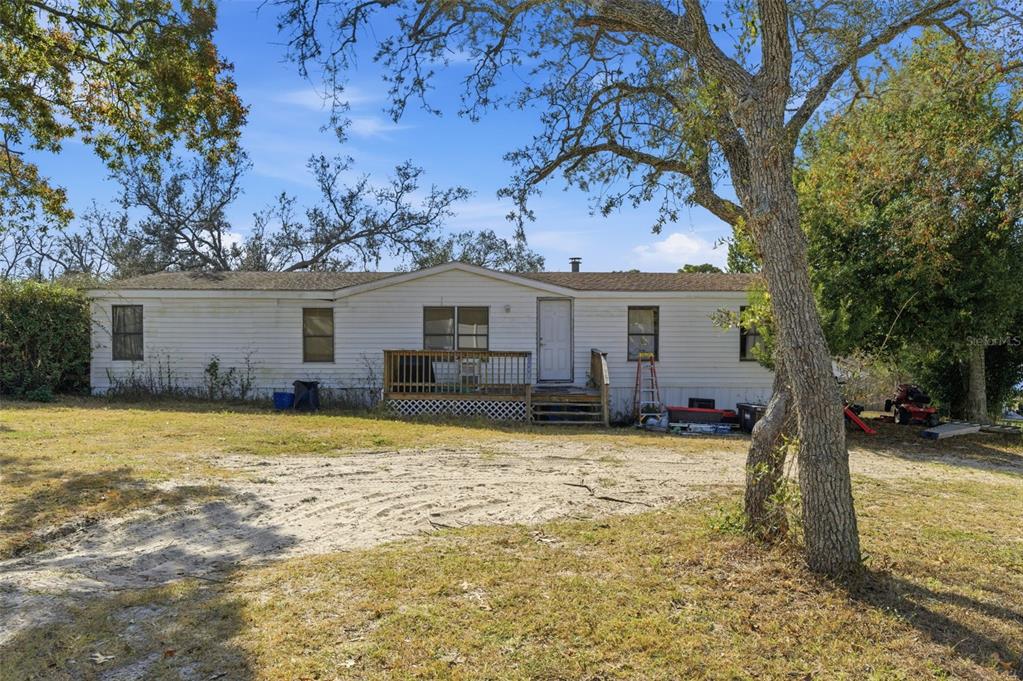 a view of a house with a patio