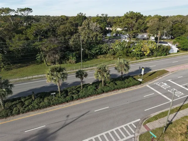 a view of a garden from a balcony