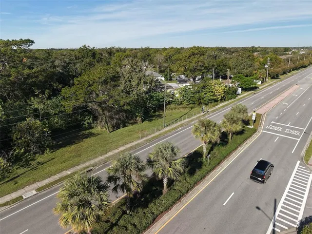 a view of a lake with a mountain