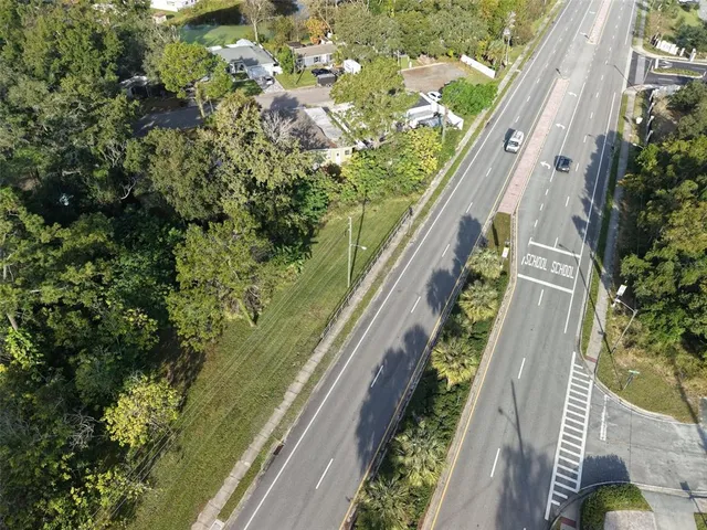 a view of a garden from a balcony
