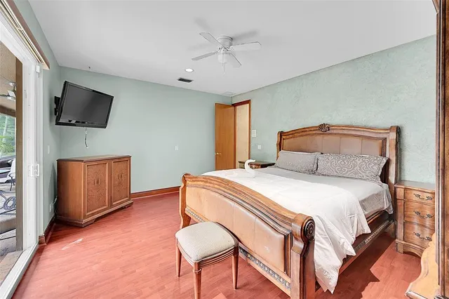 a lobby with furniture and floor to ceiling window