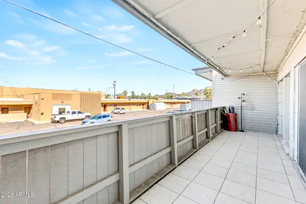 a view of a porch