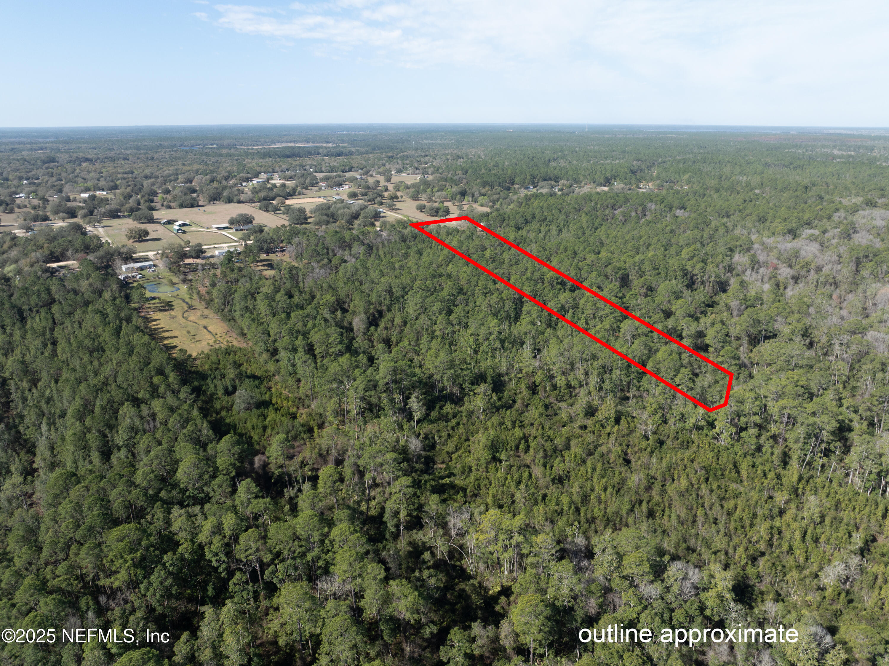 6012 Indian Trail Keystone Heights, FL 32656 - Photo 59 of 61 an aerial view of a houses with a forest