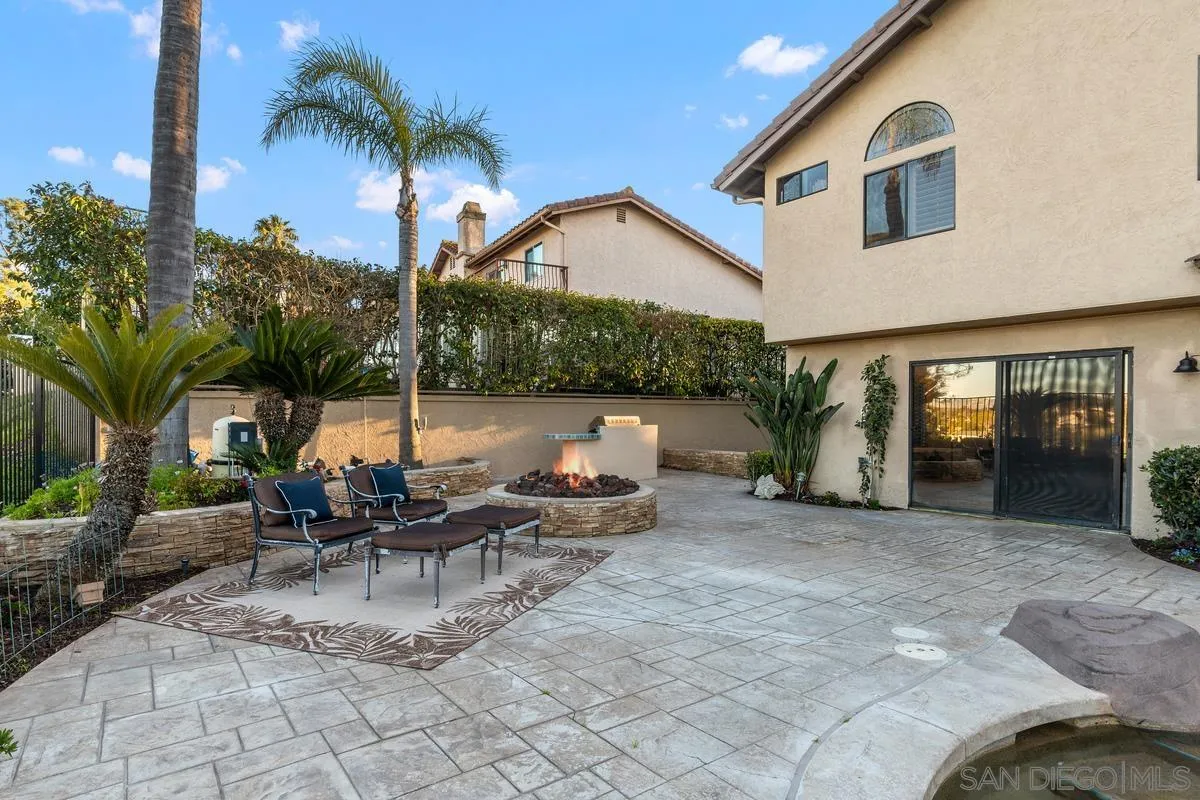 445 Via Savoy Encinitas, CA 92024 - Photo 28 of 39 a view of a house with backyard and sitting area