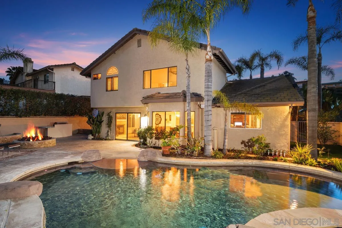 445 Via Savoy Encinitas, CA 92024 - Photo 3 of 39 a view of a swimming pool with an outdoor seating
