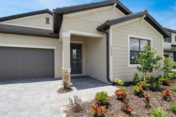a front view of a house with entryway