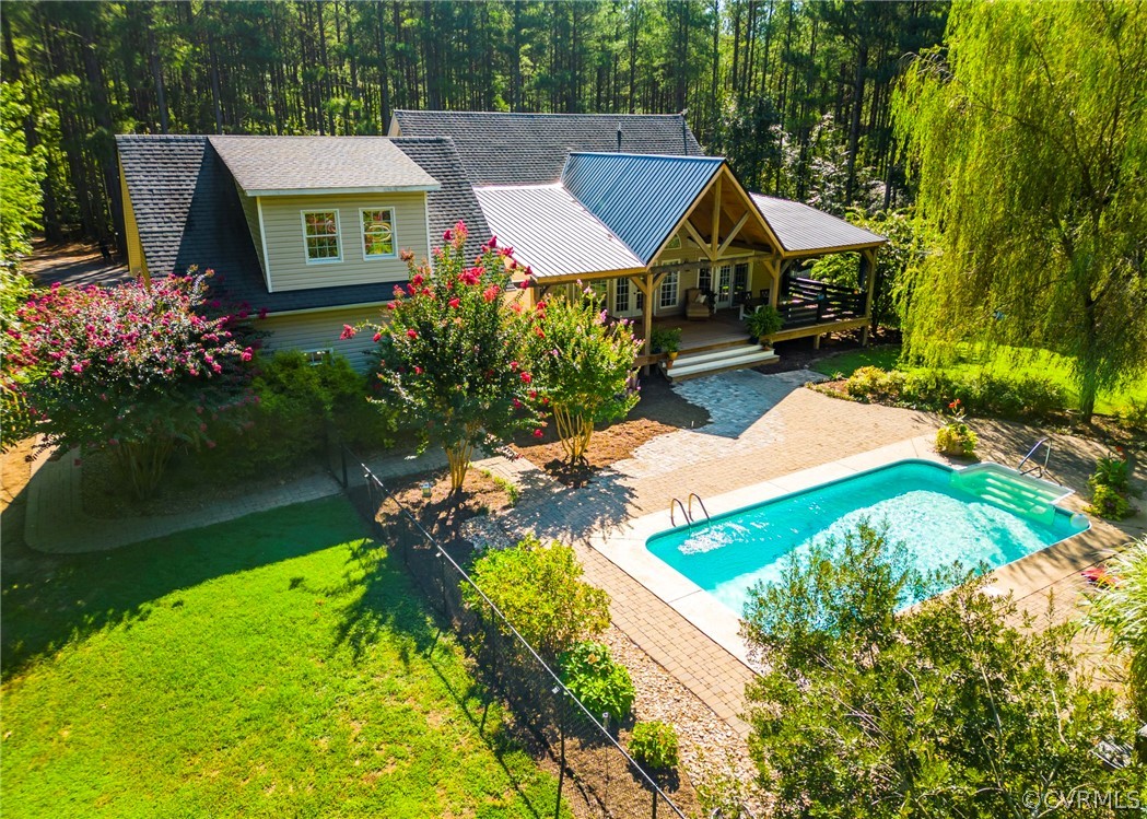 5776 Moore Creek Road Powhatan, VA 23139 - Photo 44 of 45 a view of house with garden space and street view