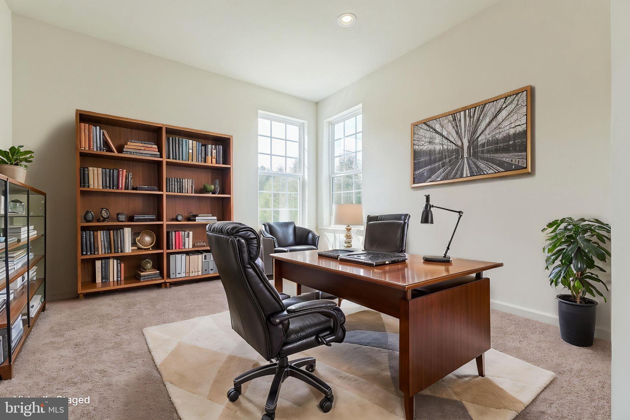 2 Martha Way Warwick, MD 21912 - Photo 7 of 40 a view of a workspace with a bookshelf