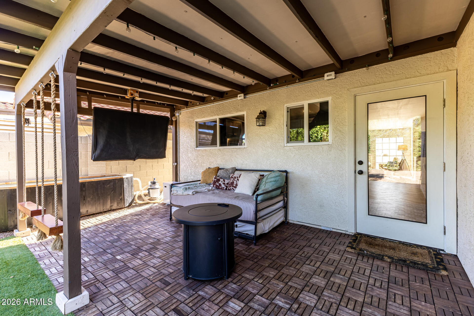 436 East Bluebell Lane Tempe, AZ 85288 - Photo 35 of 59 a view of a patio with table and chairs and potted plants