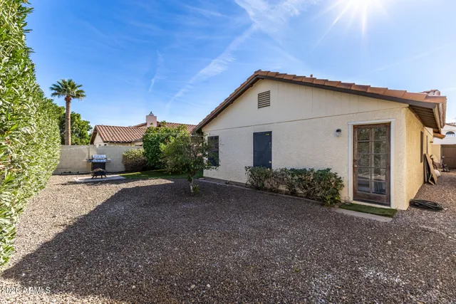a view of a house with a outdoor space