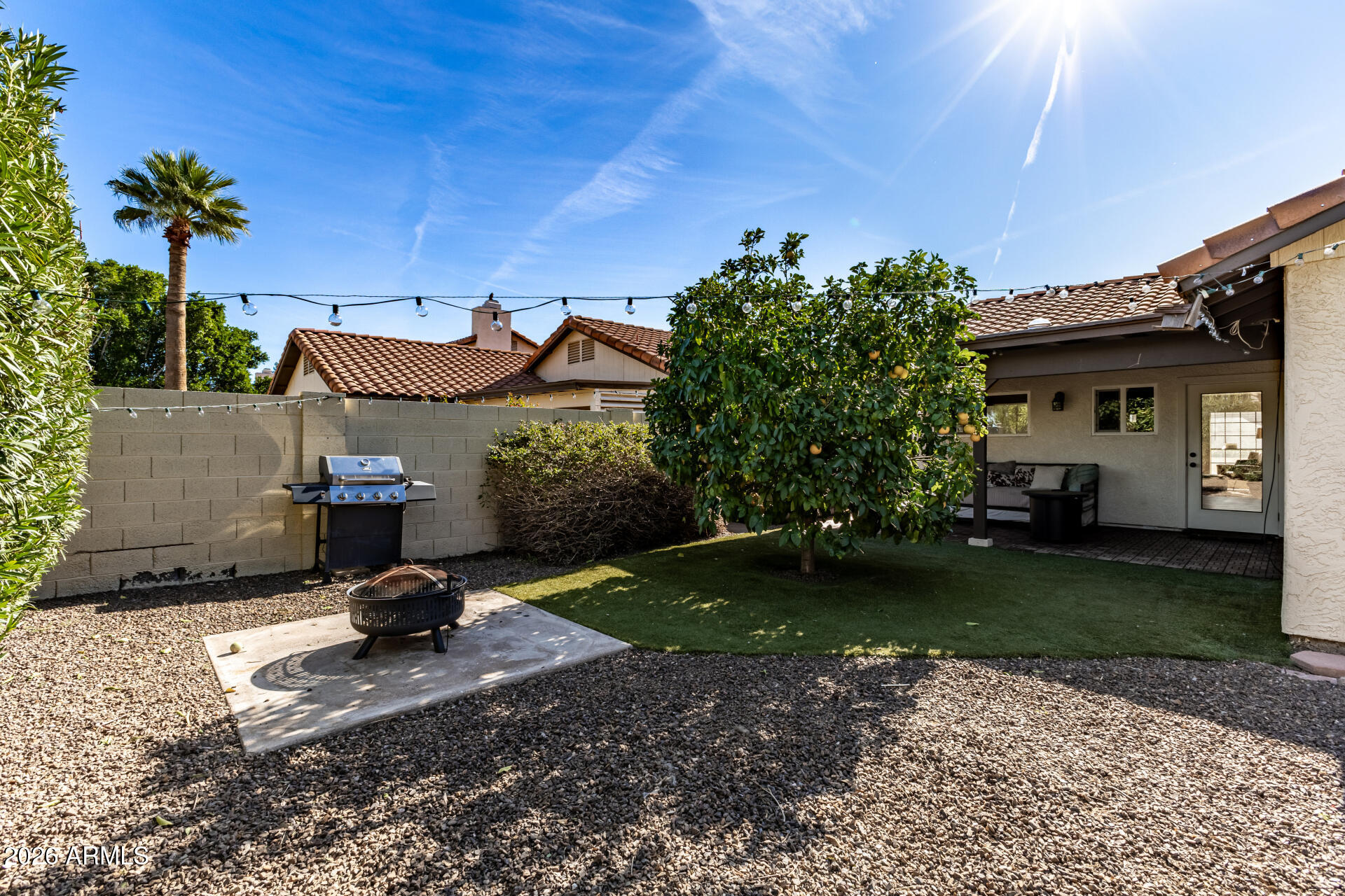 436 East Bluebell Lane Tempe, AZ 85288 - Photo 39 of 59 a backyard of a house with lots of green space