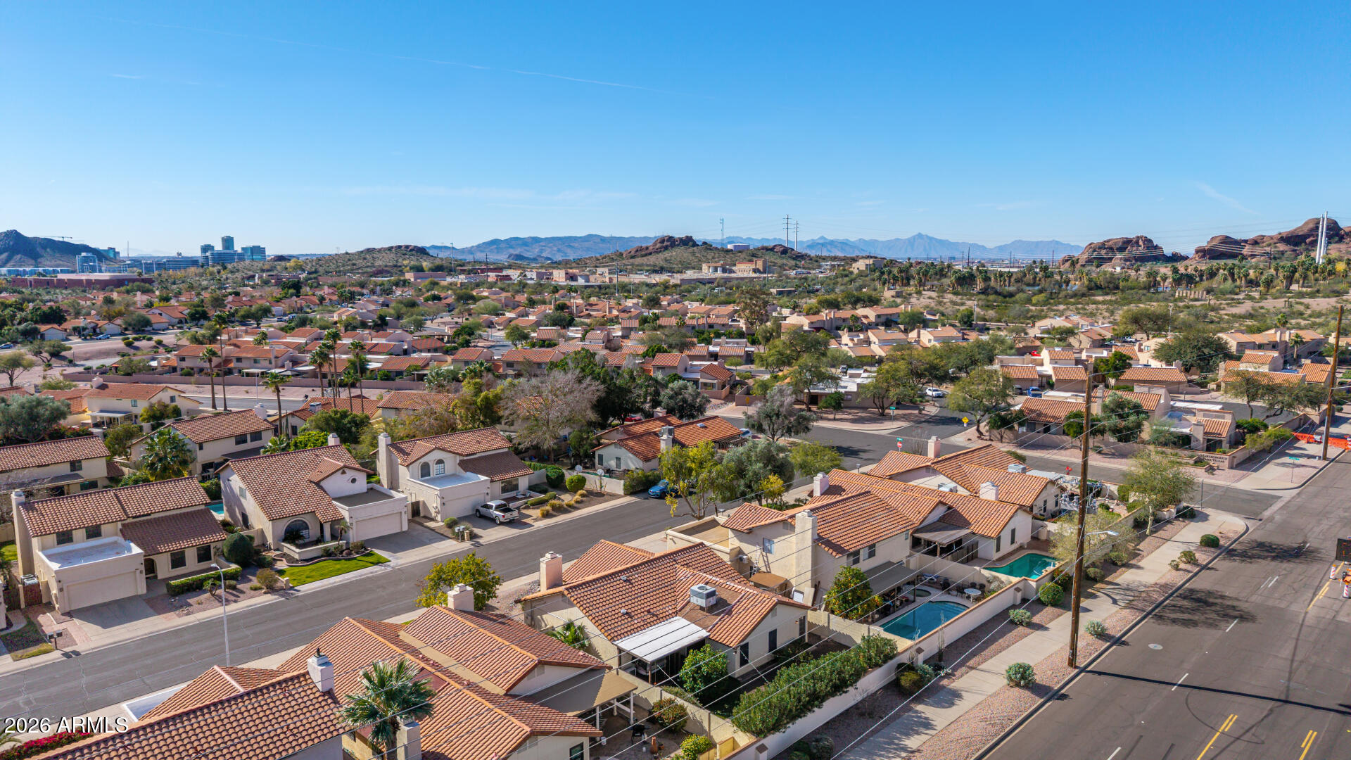 436 East Bluebell Lane Tempe, AZ 85288 - Photo 49 of 59 an aerial view of a city
