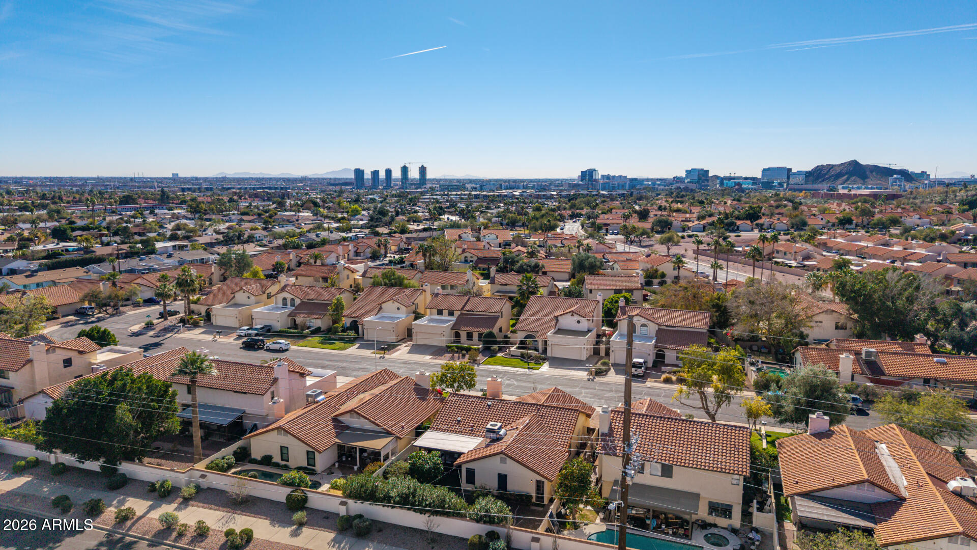 436 East Bluebell Lane Tempe, AZ 85288 - Photo 50 of 59 an aerial view of a city
