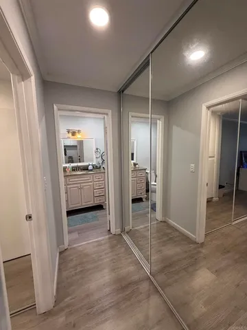 a view of a kitchen with a sink