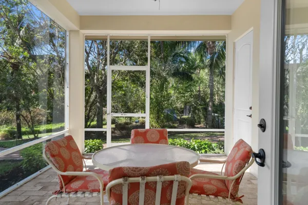 a outdoor view with a sitting space