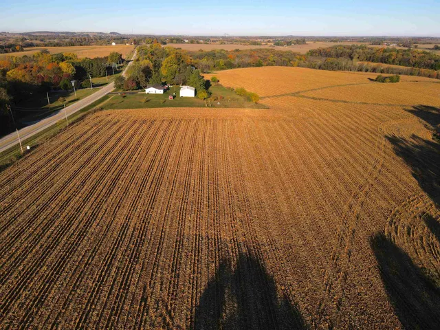 a view of lake and sunset