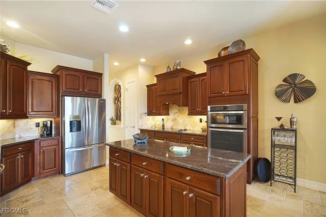 a view of a lake with houses