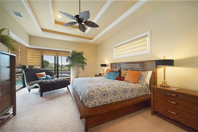 a large kitchen with a large window