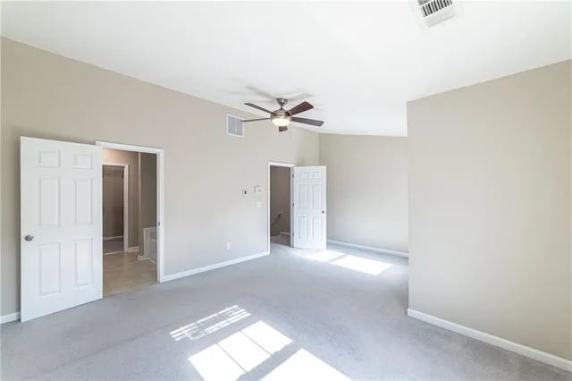 a bathroom with a sink vanity and a mirror