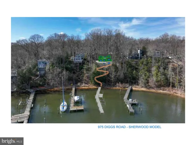 a view of a lake in middle of the house