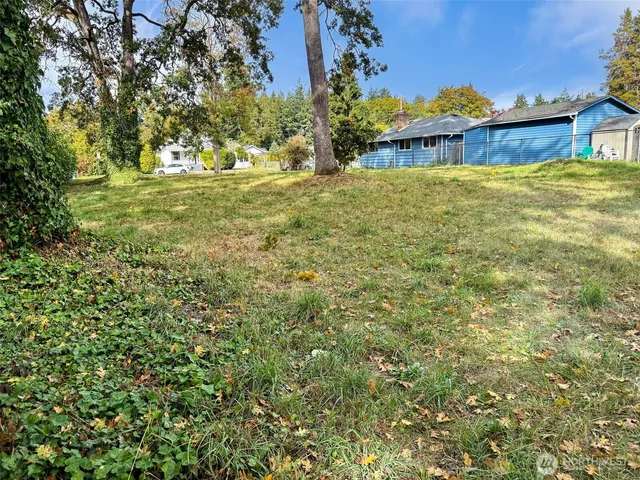 a view of a yard in front of house