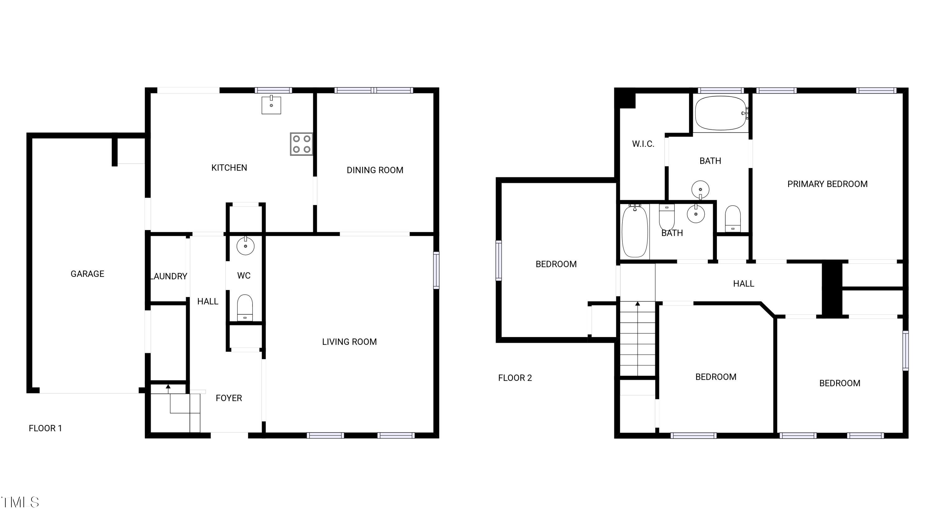 102 Spring Dove Lane Apex, NC 27539 - Photo 20 of 20 a picture of a floor plan