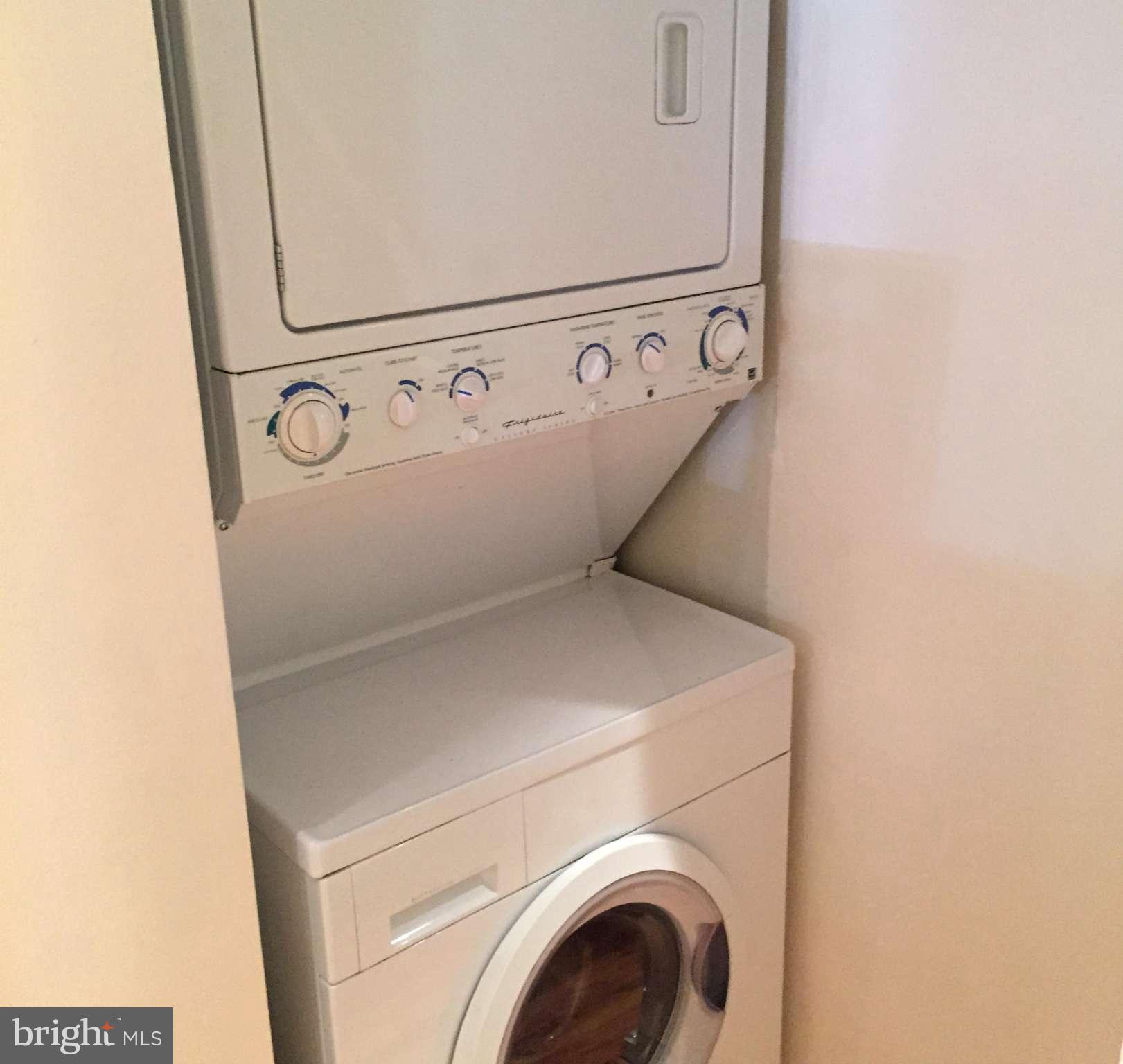 1806 Belmont Road Northwest, Unit 1 Washington, DC 20009 - Photo 22 of 25 Stacked Laundry Machines