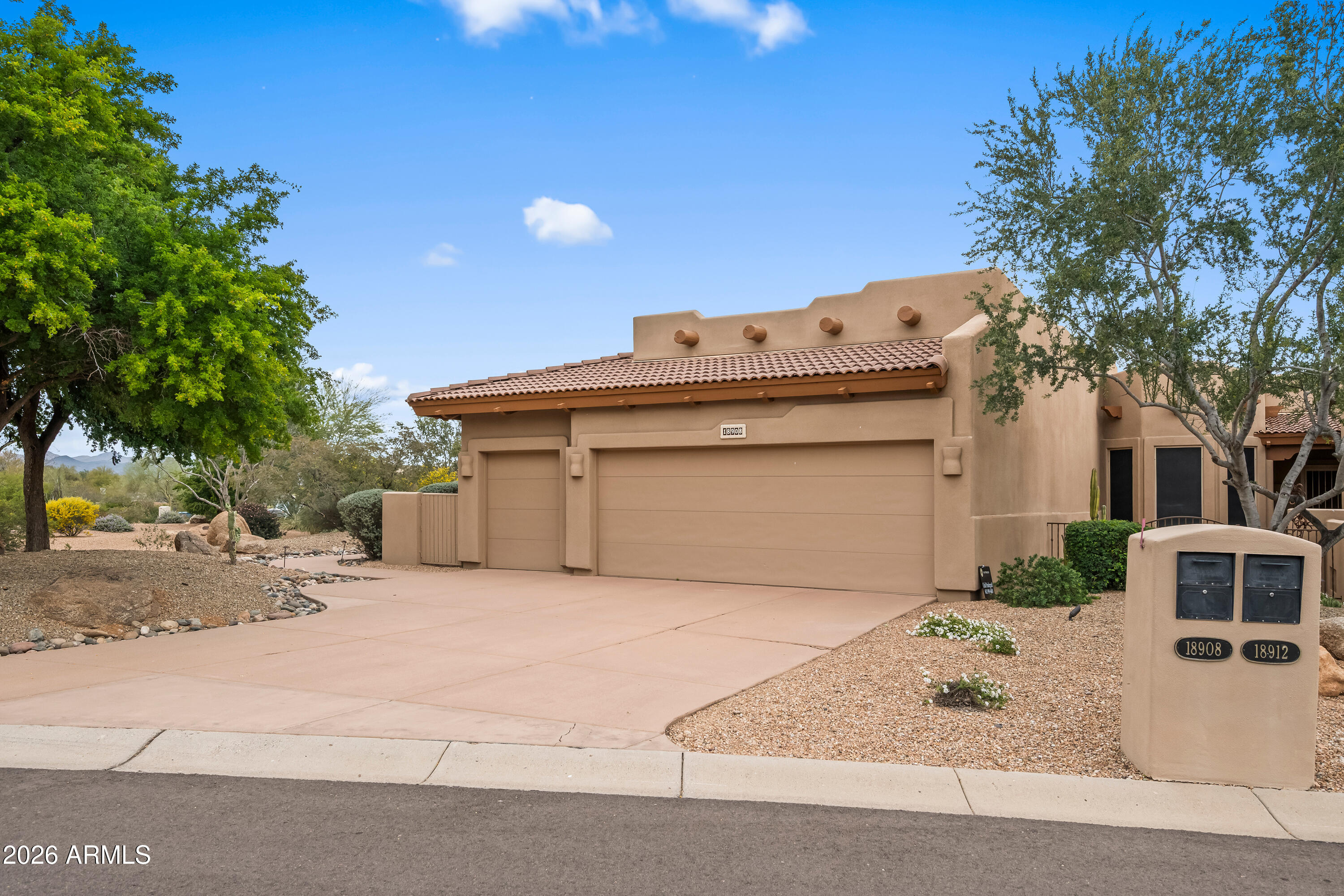 18908 East Quartz Way Rio Verde, AZ 85263 - Photo 2 of 40 a view of a house with a outdoor space and street view